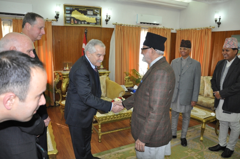 Israeli Agriculture Minister With the Right Hon'ble Prime Minister of Nepal